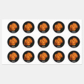 Étiquettes Illustration de poulet rôti (Feuille)