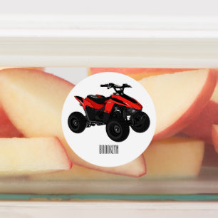 Étiquettes Illustration de Quad bike atv