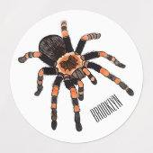 Étiquettes Illustration de Tarantula (Design 2)