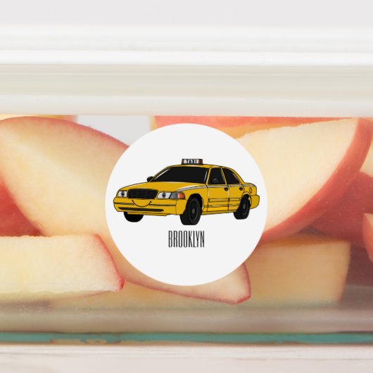 Étiquettes Illustration de taxi (Apposé)