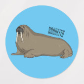 Étiquettes Illustration de Walrus (Design 1)