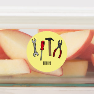 Étiquettes Illustration des outils de menuiserie