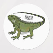 Étiquettes Illustration d'Iguana (Design 2)