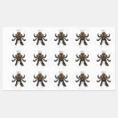 Étiquettes Illustration du crabe de coco (Feuille)