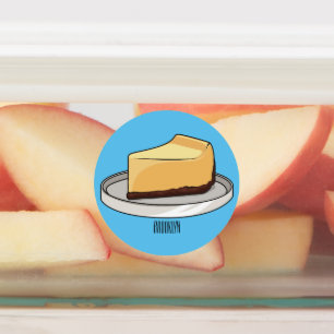 Étiquettes Illustration du dessin animé Cheesecake