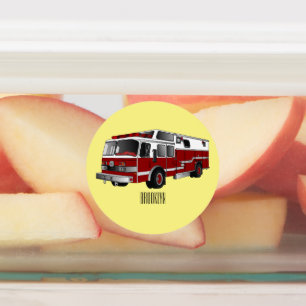 Étiquettes Illustration du moteur à incendie