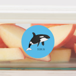 Étiquettes Illustration d'une baleine tueuse