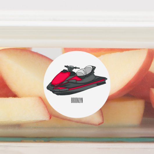 Étiquettes Illustration Jet ski (Apposé)