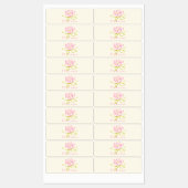 Étiquettes Illustration Méditer Fleur de Lotus / Lys d'eau (Feuille)