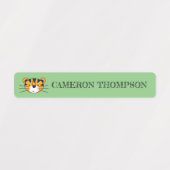 Étiquettes Illustrations d'animaux Safari d'école personnalis (Design 1)