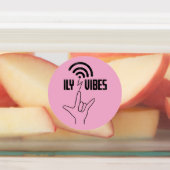 Étiquettes ILY Vibes - Conception ASL (Apposé)