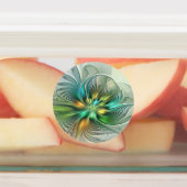 Étiquettes Imaginaire coloré Moderne Fleur Abstraite Fractale (Apposé)