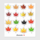 Étiquettes imperméables en feuille d'érable d'auto (Feuille)