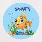 Étiquettes Imperméables Petit Poisson (Design 2)