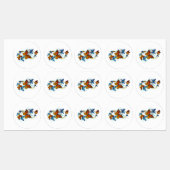 Étiquettes Infinité de papillons monarques (Feuille)