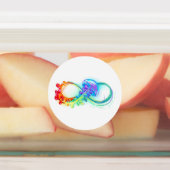 Étiquettes Infinity avec Rainbow Jellyfish (Apposé)