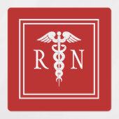 Étiquettes Infirmière Médicale Caduceus étanche (Design 1)