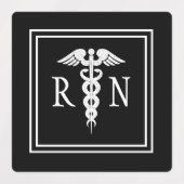 Étiquettes Infirmière Médicale Caduceus étanche (Design 2)