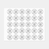 Étiquettes Informations sur le nom du logo d'entreprise perso (Feuille)