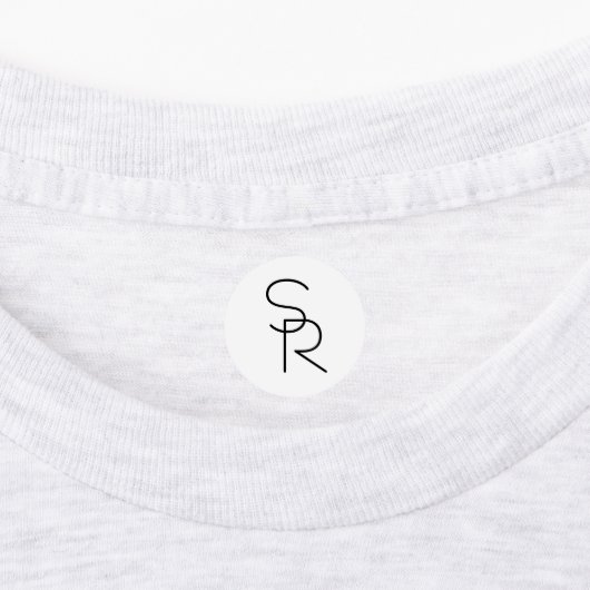 Étiquettes Initiales de chevauchement à l'aspect moderne (Apposé)