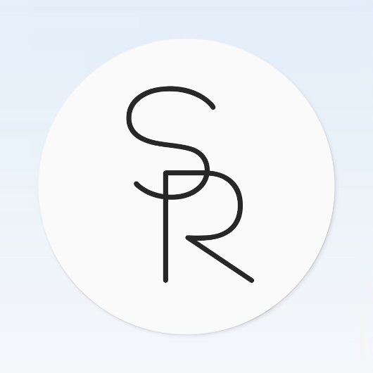 Étiquettes Initiales de chevauchement à l'aspect moderne