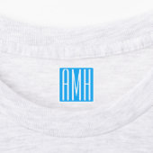 Étiquettes Initiales Monogramme | Multi Couleurs Brillantes v (Apposé)
