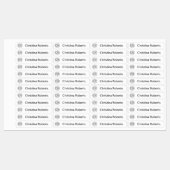 Étiquettes Initiales monogrammes et vêtements en tissu textue (Feuille)