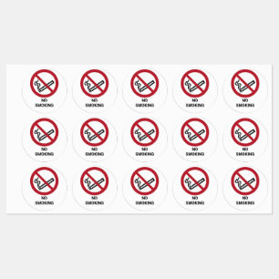 Étiquettes Interdiction de fumer, série de 30