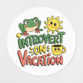 Étiquettes Introvert Sunshine Break (Design 1)