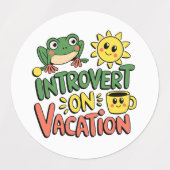 Étiquettes Introvert Sunshine Break (Design 2)