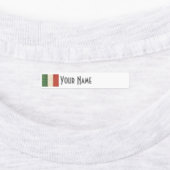 Étiquettes Italy Art Deco Flag | Custom Iron-On Name Label (Apposé)