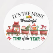 Étiquettes It's The Most Wonderful Time Of The Year (Design 1)