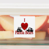 Étiquettes J'adore les pandas (Apposé)