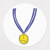 Étiquettes J'ai essayé la médaille (Design 1)