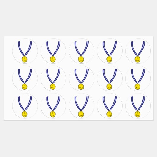 Étiquettes J'ai essayé la médaille (Feuille)