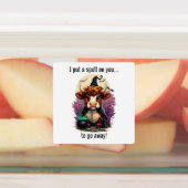 Étiquettes J'Ai Mis Un Signe Sur Vous Grumpy Highland Cow Wit (Apposé)