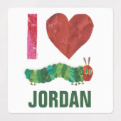 Étiquettes J'Aime La Caterpillar Très Affamée (Design 1)