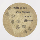 Étiquettes J'aime les chats (Design 2)