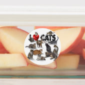 Étiquettes J'aime les chats (Apposé)