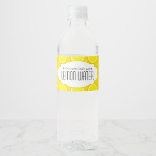 Étiquettes jaune citron faits sur commande de