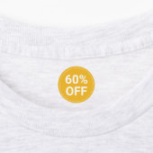 Étiquettes Jaune Rouge violet Petites entreprises Ventes 60%  (Apposé)