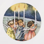 Étiquettes Joli ange d'hiver (Design 1)