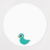 Étiquettes Joli oiseau bleu (Design 1)