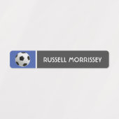 Étiquettes Joli Soccer Ball Kids Nom Coloré (Design 1)