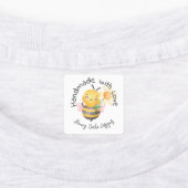 Étiquettes Jolie abeille à bourdons fabriquée avec amour Pers (Apposé)