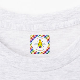 Étiquettes Jolie LGBT Fier Arc-en-ciel et Fleurs Vêtements