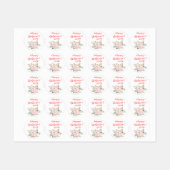 Étiquettes jour des femmes heureux blanc (Feuille)