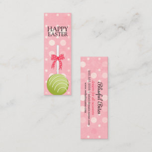 Étiquettes Joyeuses Pâques Cake Pops Rose et Vert