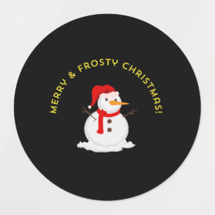 Étiquettes Joyeux Noël glacial