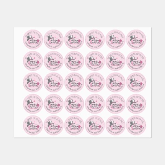 Étiquettes Jusqu'à ce que la mort nous sépare (Feuille)